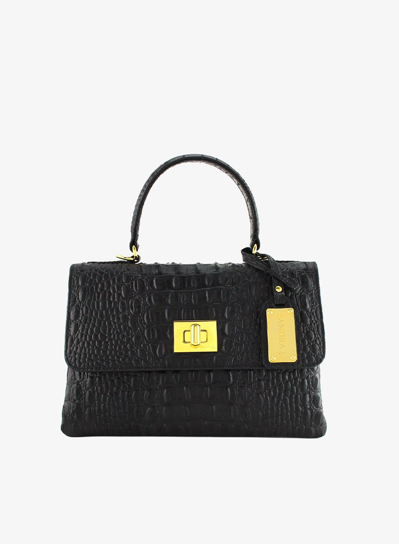 Amilia Medium croc hb balck
