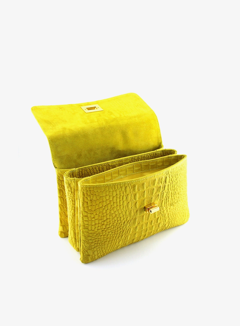Amilia Medium croc hb yellow