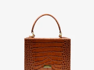 Box Bag Mini caramel brown