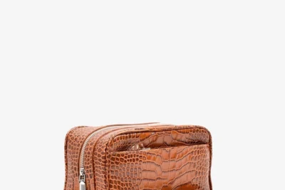 Toiletry Bag Mini - Croco 28.light brown.
