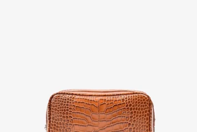 Toiletry Bag Mini - Croco 28.light brown