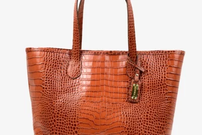 Toty crocodile-embossed