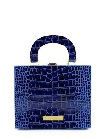 Box bag Crocodile matt 28