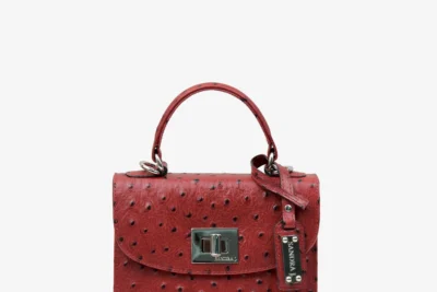 burgundy bella ostrich