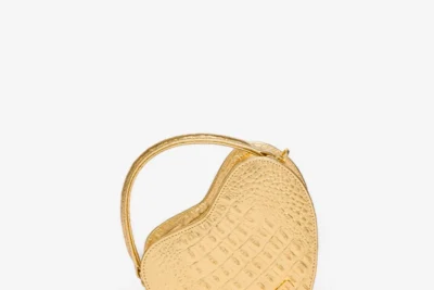 gold_heart bag crocodile leather