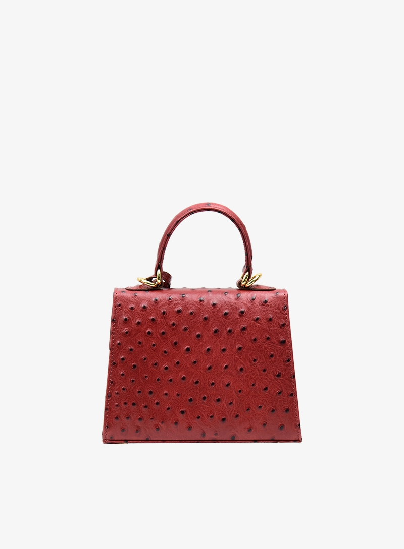 jackie micro_ostrich burgundy