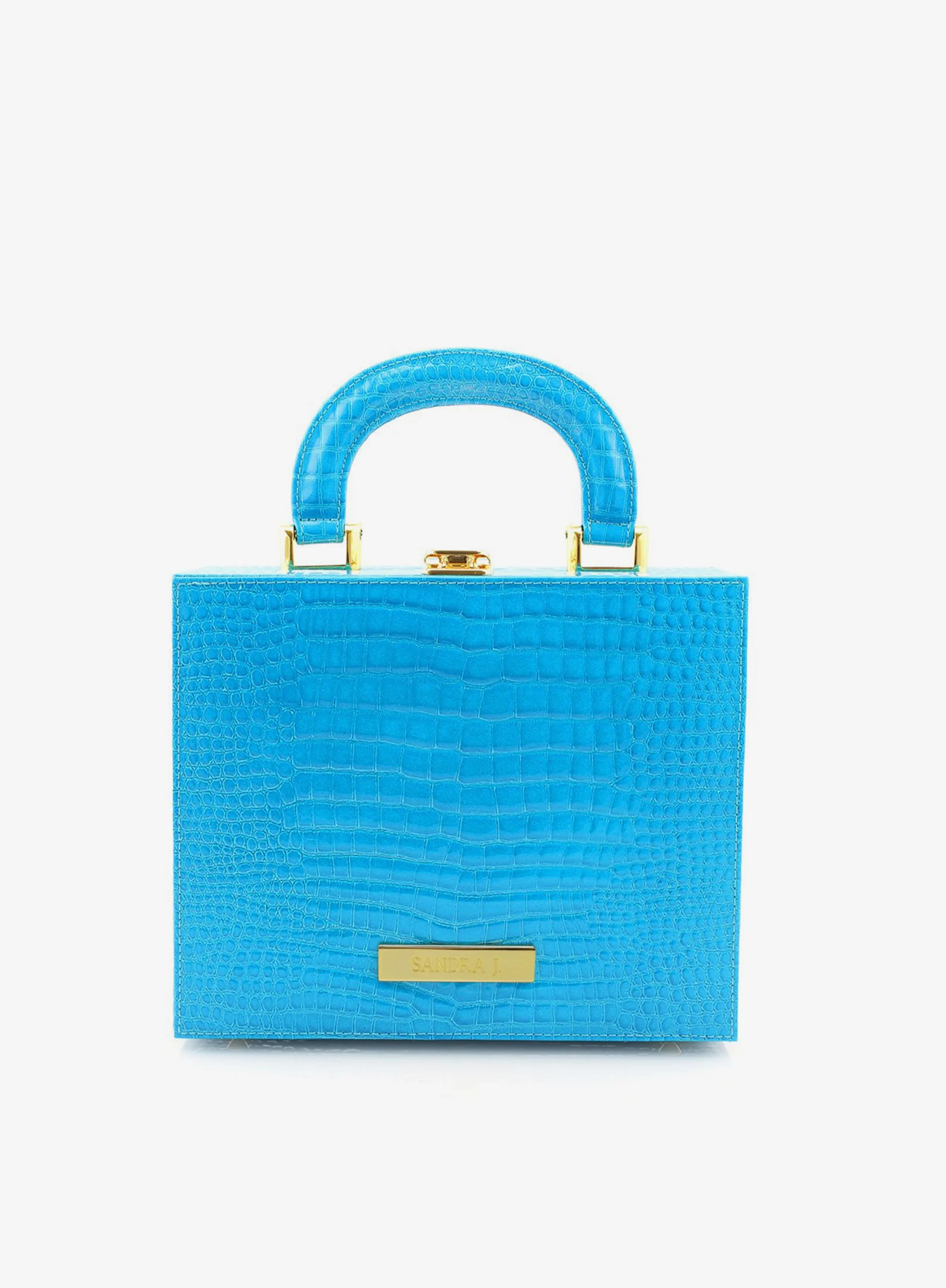 Box Bag Big- Crocodile Patent