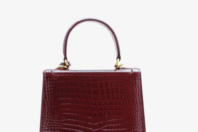 vanessa mini croc patent..