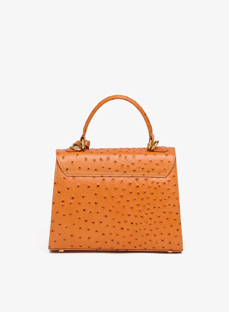 jackie mini Ostrich orange.