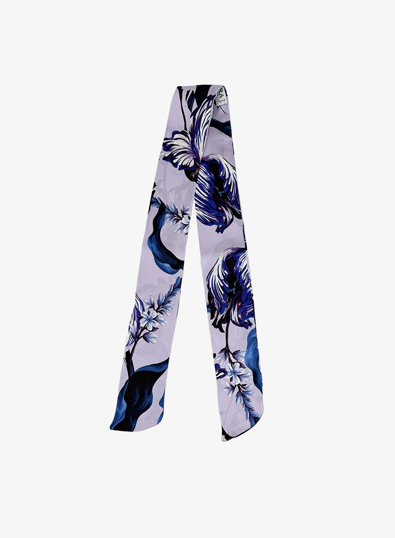 Botanical Floral Pattern-Soft Lilac