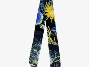 Deep navy blue sandra j scarf