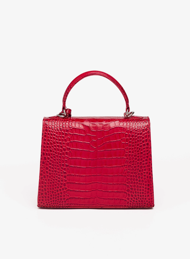 Jackie pocket Crocodile 28 red.