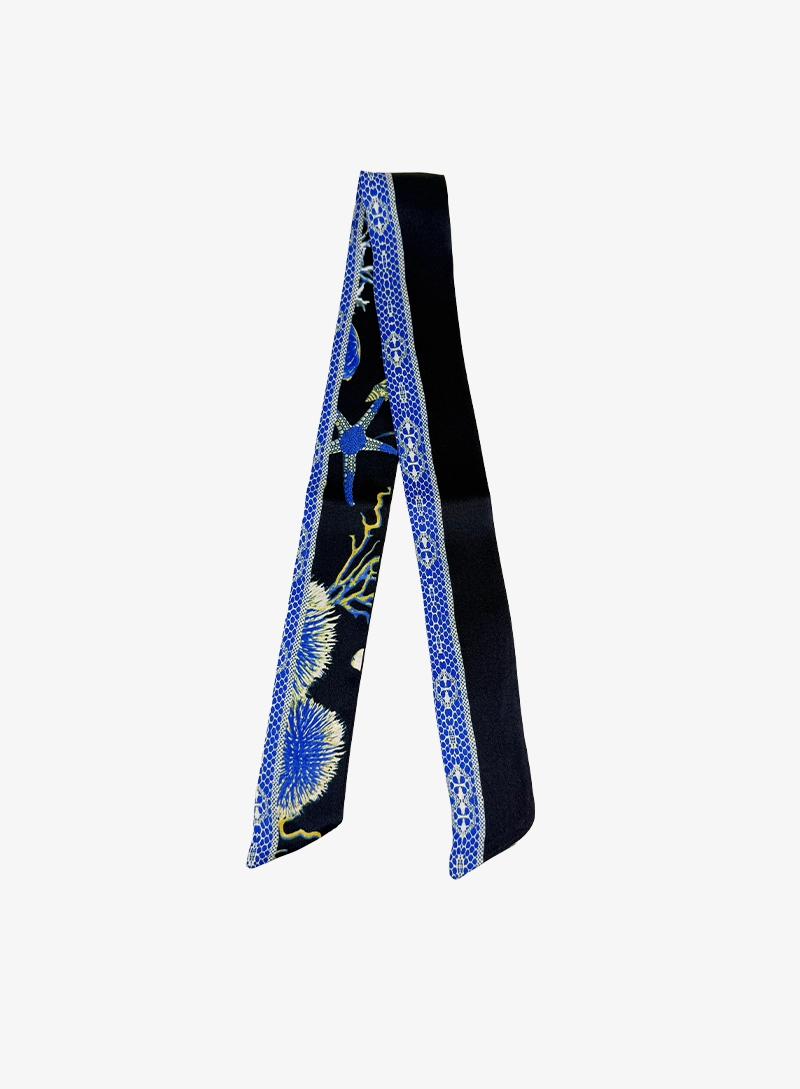 0ceanic Pattern-Deep Navy Blue / Black