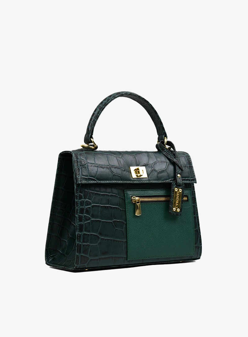 jackie pocket crocodile40 army .green