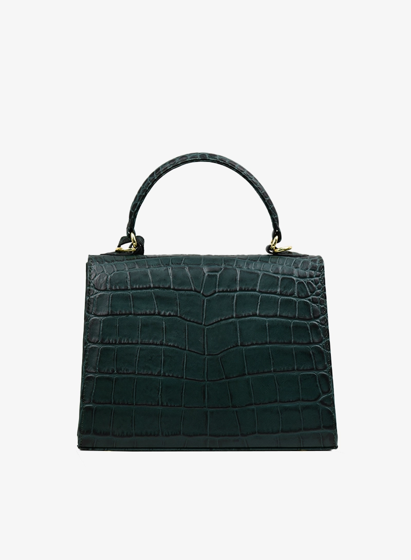 jackie pocket crocodile40 army green..