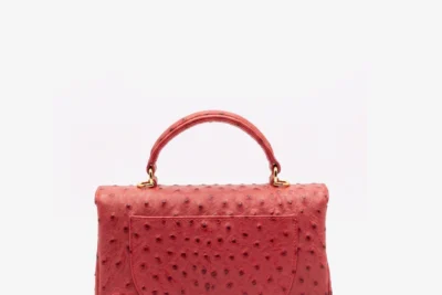 Sophia Ostrich Red..4