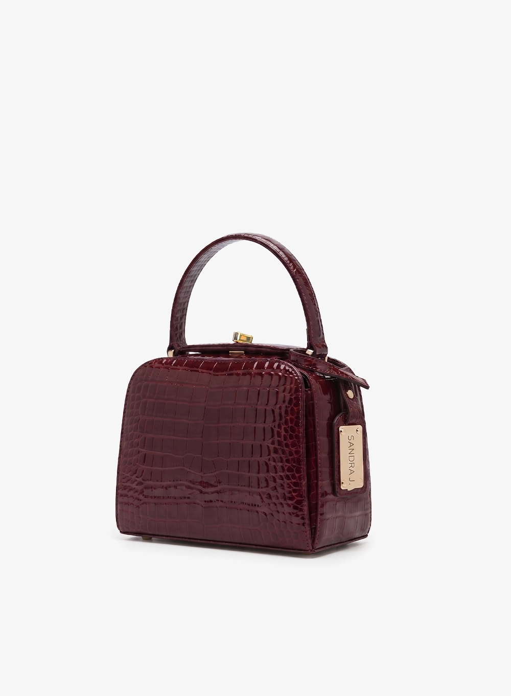 Emily croco patent burgundy.4