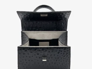 Jackie Mini ostrich & .crocodile patent..