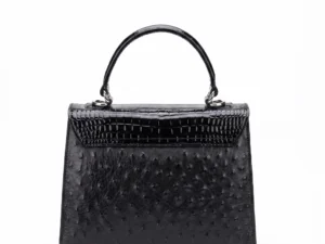 Jackie Mini ostrich & crocodile. patent .