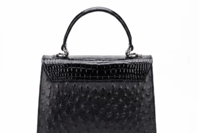 Jackie Mini ostrich & crocodile. patent .