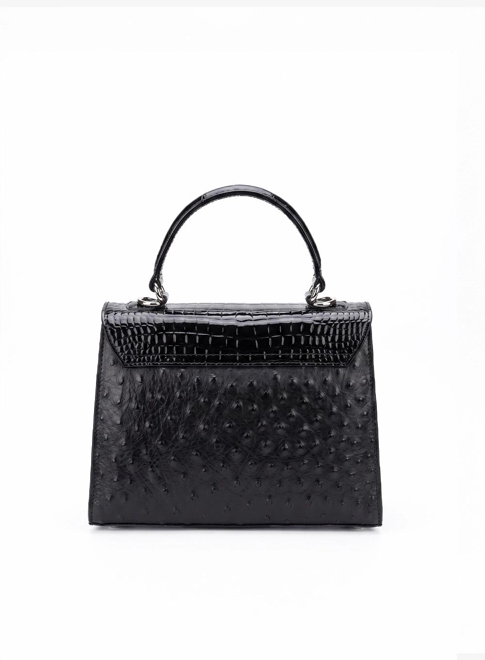Jackie Mini ostrich & crocodile. patent .