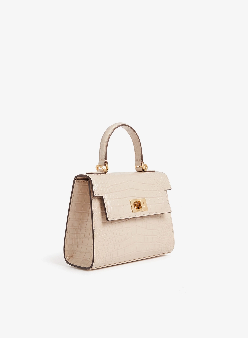 Jane mini. Croco Patent.cream.2