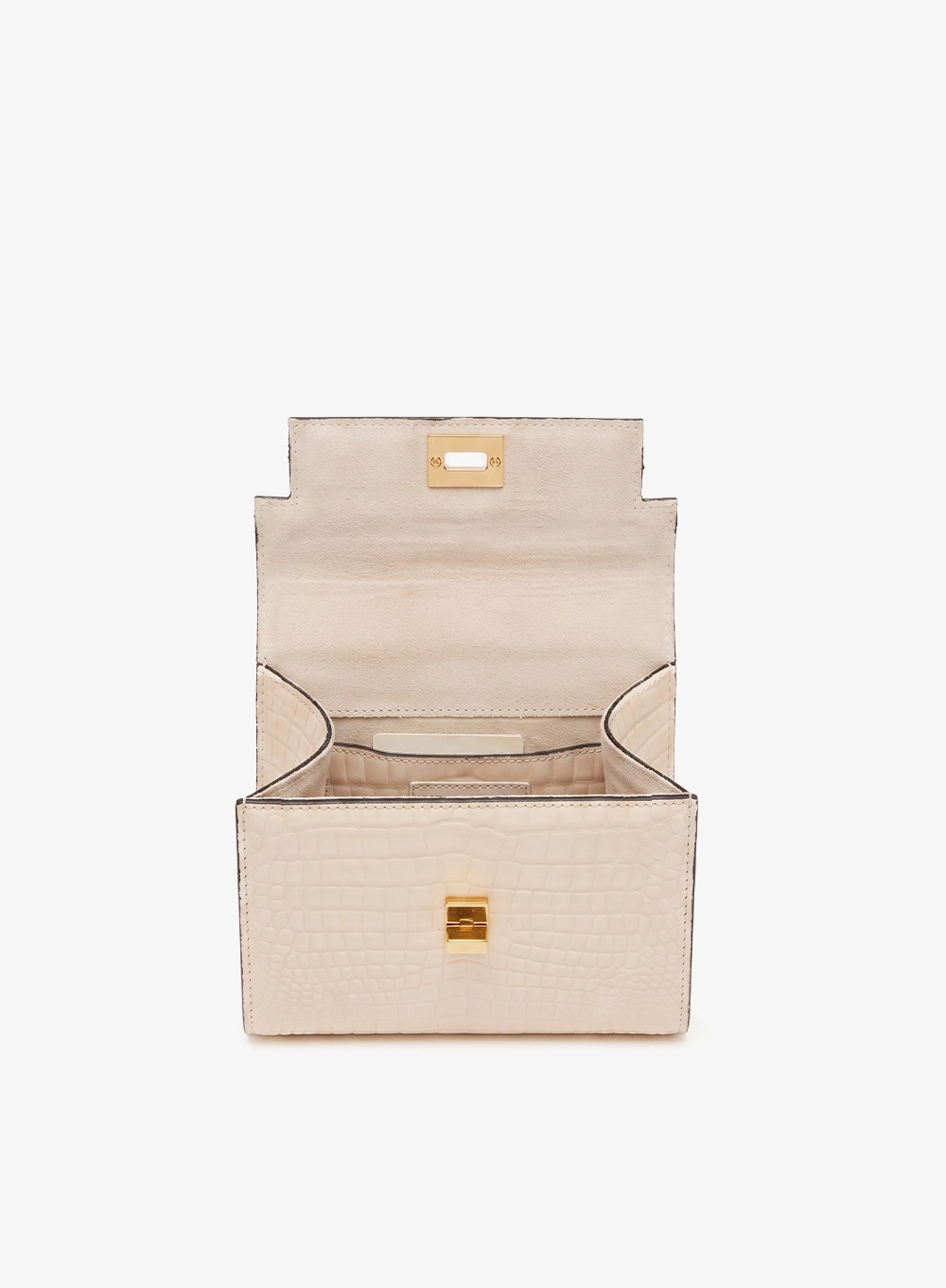 Jane mini. Croco Patent.cream.4