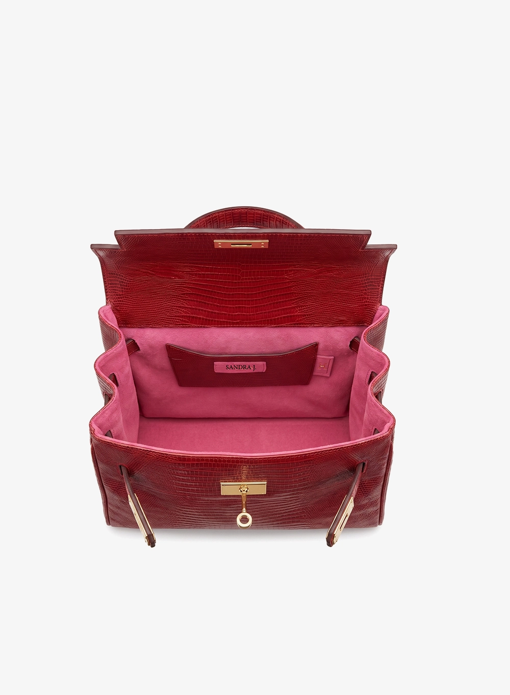Lucia Lizard burgundy