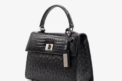 jackie mini ostrich and croco patnet