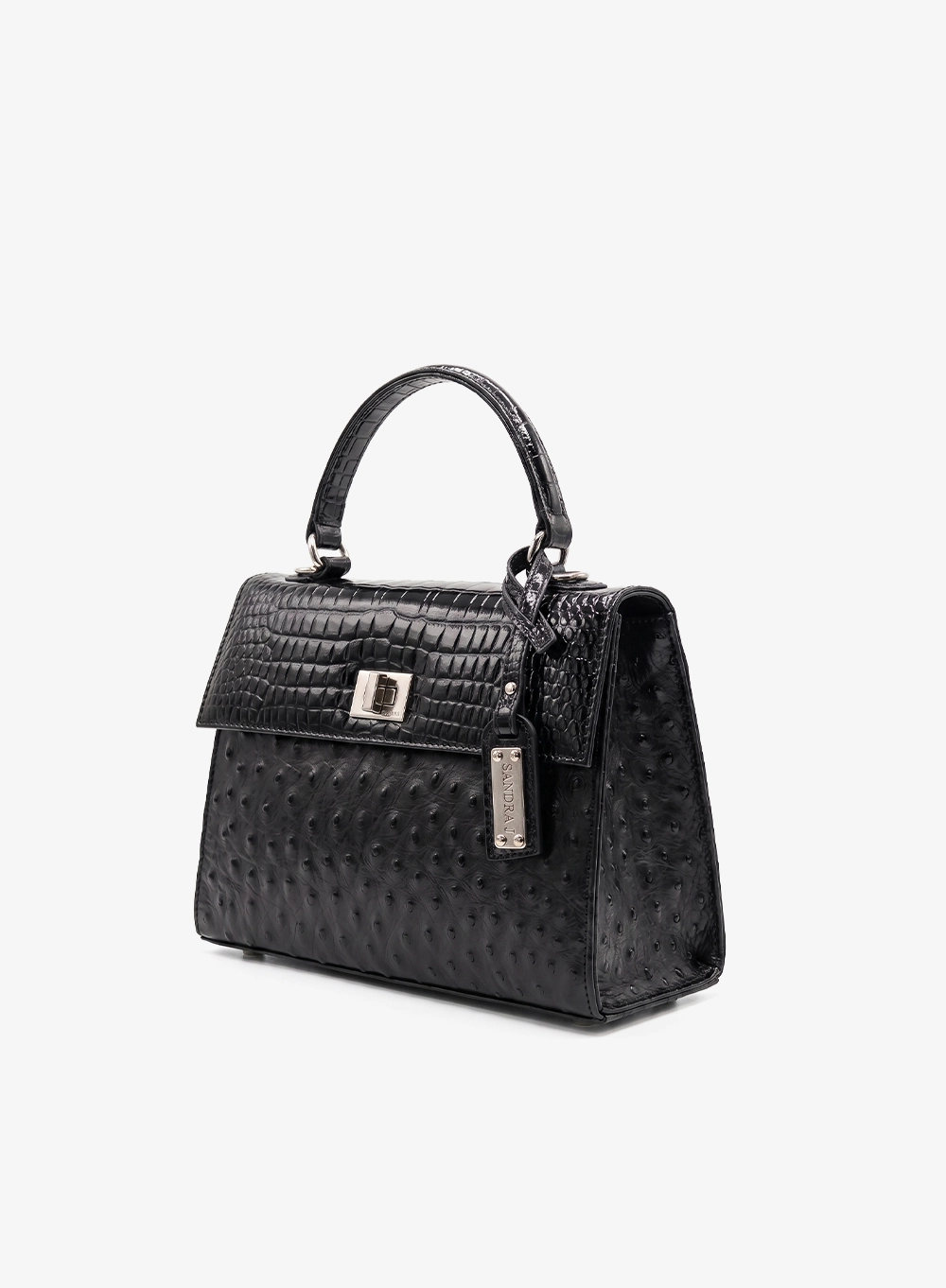 jackie mini ostrich and croco patnet